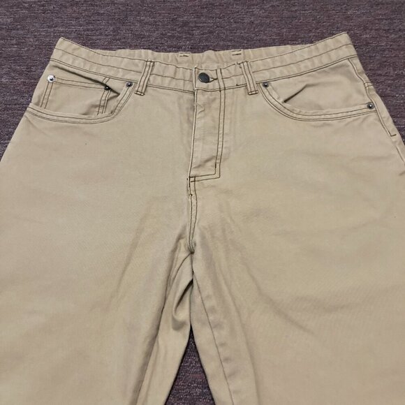 Patagonia Canvas Carpenter Pants Men's 34X32 Tan Work Wear 100% Organic Cotton - Picture 2 of 10